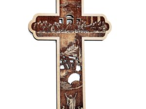 Engraved Story on Cross for Christmas Decorations ...