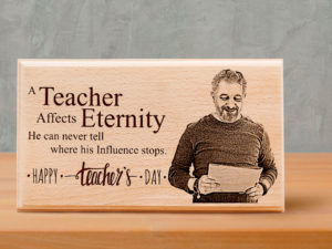 Personalized Photo Wood Plaque Gift for Teachers b...