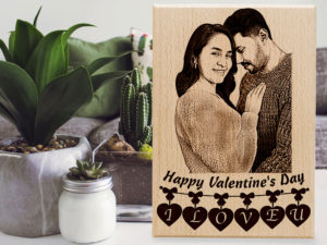 Unique Wooden Personalized Happy Valentine’s...