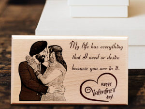 Unique Wooden Personalized Valentine’s Plaqu...