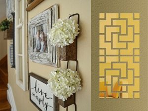 3D Zigzag Golden Wall Decor Stickers For Bedrooms ...