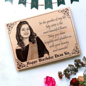 Wooden Customized Picture Frame For Sister on Her ...