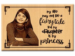 Daughters Day Personalized Engraved Wooden Photo F...
