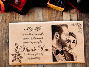 Personalized Engraved Wooden Photo Plaque Gift For...
