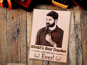 Personalized Engraved Wooden Plaque Gift for Teach...