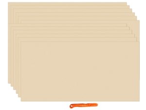 Pine MDF Boards for Art and Craft (Set of 12, Siz...