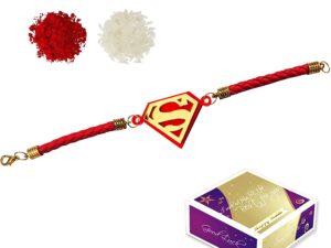 Super Man Designer Bracelet Incredible Rakhi for B...