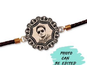 Personalized Bracelet Photo Incredible Rakhi For M...