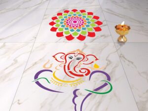 Rangoli Designs Making Kit for Floor for Diwali De...