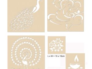 Decorative Rangoli Stencils for Floor 12 inches wi...