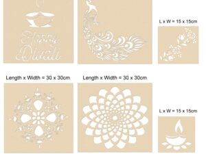 Rangoli Stencils Making Design for Floor Decoratio...