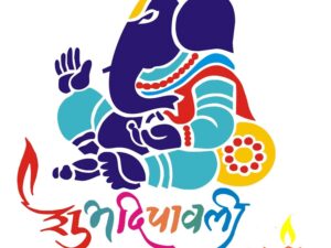 Ganesha Shubh Deepawali Diya Rangoli (Set of 3 Ste...