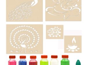 Decorative Rangoli Stencils for Floor 12 inches wi...
