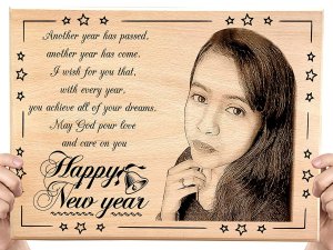 Personalized Engraved Photo Frame New Year Gift fo...