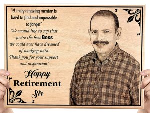 Personalized Engraved Photo Frame Happy Retirement...