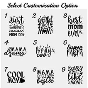 Personalized Vegan Leather Text Wallet For Mothers...