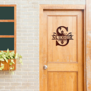 Wooden Name Plate – Custom Name Emblem For D...