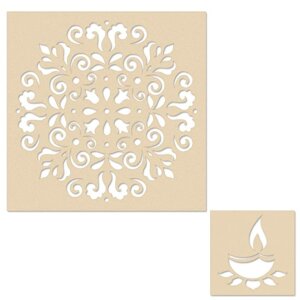 Diwali Rangoli DIY Stencil for Floor Decoration