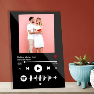 Personalized Colored Spotify Photo Frame With Song...