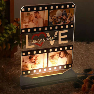 Personalized Love LED Couple Frame With Name And P...