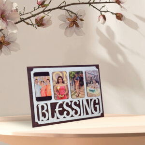 Customized Wooden Table Top Couple Photo Frame Gif...