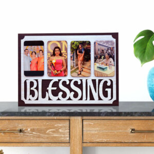 Customized Wooden Table Top Couple Photo Frame Gif...