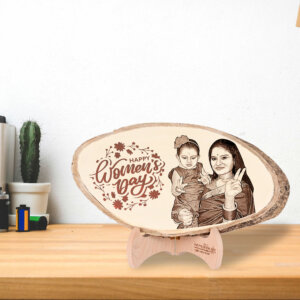 Personalized Engraved Natural Wood Photo Plank For...