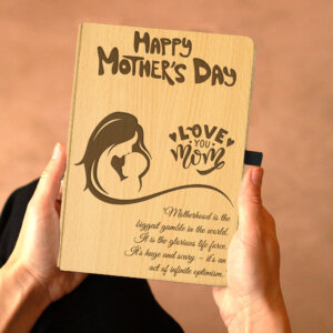 Personalized Handcrafted Gift For Mom Wooden Diary...