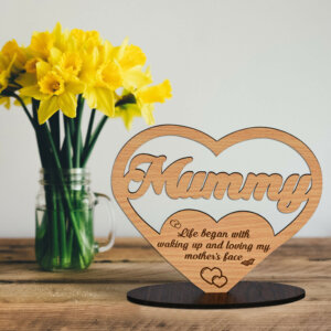 Personalized Wooden Trophy Gift For Mom On Mothers...
