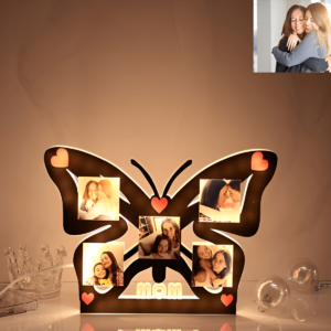 Personalized LED Butterfly Photo Frame For Mom Wit...