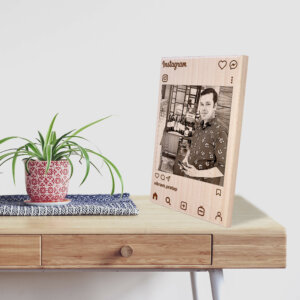 Personalized Engraved Instagram Wooden Photo Frame...
