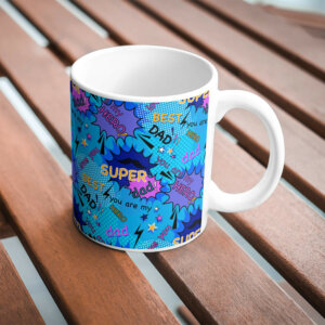 Premium Ceramic Super Dad Coffee Mug For Dad