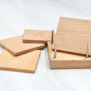 Premium Wooden Coaster Set of 4 For Dining Table W...