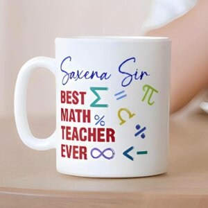 Personalized Photo Coffee Mug for Best Math Teache...