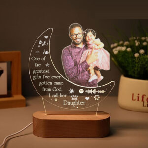 Heartfelt Gifts for Daughter : Personalized Moon Lamp