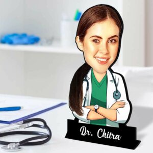 Customized Doctor Caricature Gift For Female Docto...