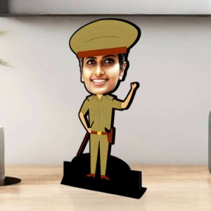 Personalized Caricature For Female Police Officer