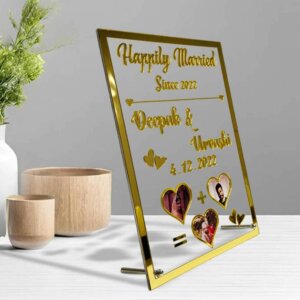 Personalized Wedding Photo Frame For Married Coupl...