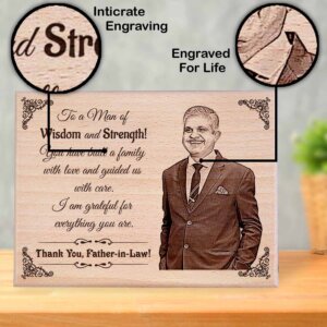 Personalized Engraved Wooden Photo Plaque Gift For...