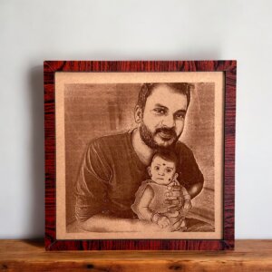 Personalized Engraved Photo Frame Painting For Dad