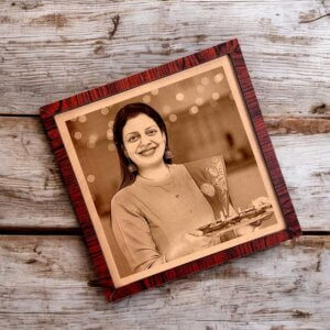 Custom Engraved Photo Frame Painting For Mother-in...