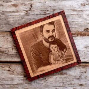 Personalized Engraved Photo Frame Painting For Dad