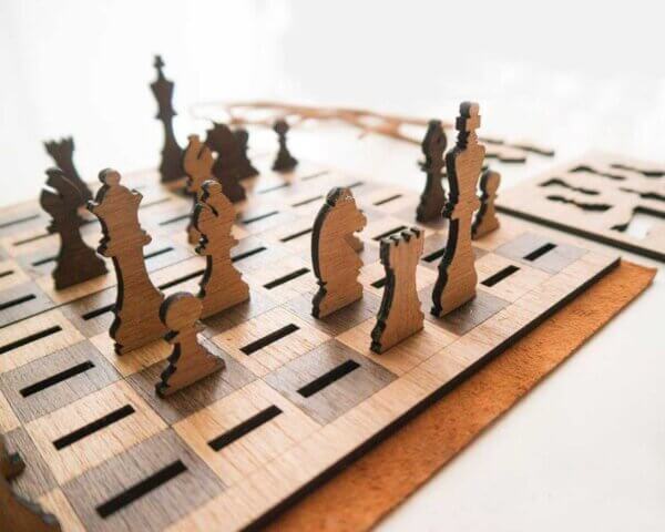 wooden chess