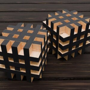 Wooden Cube Puzzle – Brain Teaser 3D Puzzle Game...