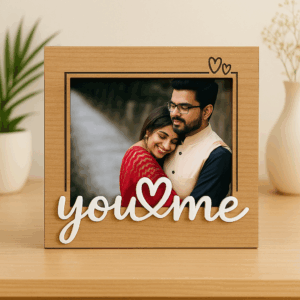 You & Me Wooden Photo Frame – Romantic Gift...
