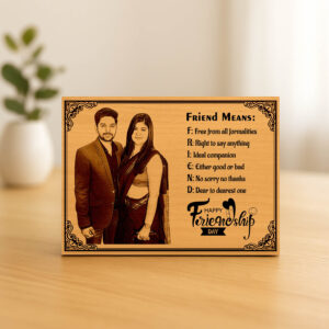 Personalized MDF Wooden Photo Frame for Friendship Day ...