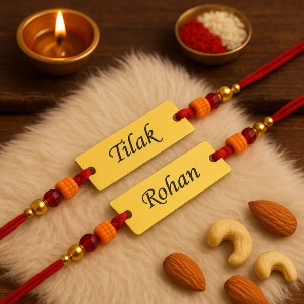custom name rakhi